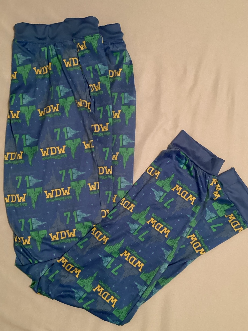 Disney Parks WDW 71 Lounge Sleep Pull On Castle Pants Size S NWT